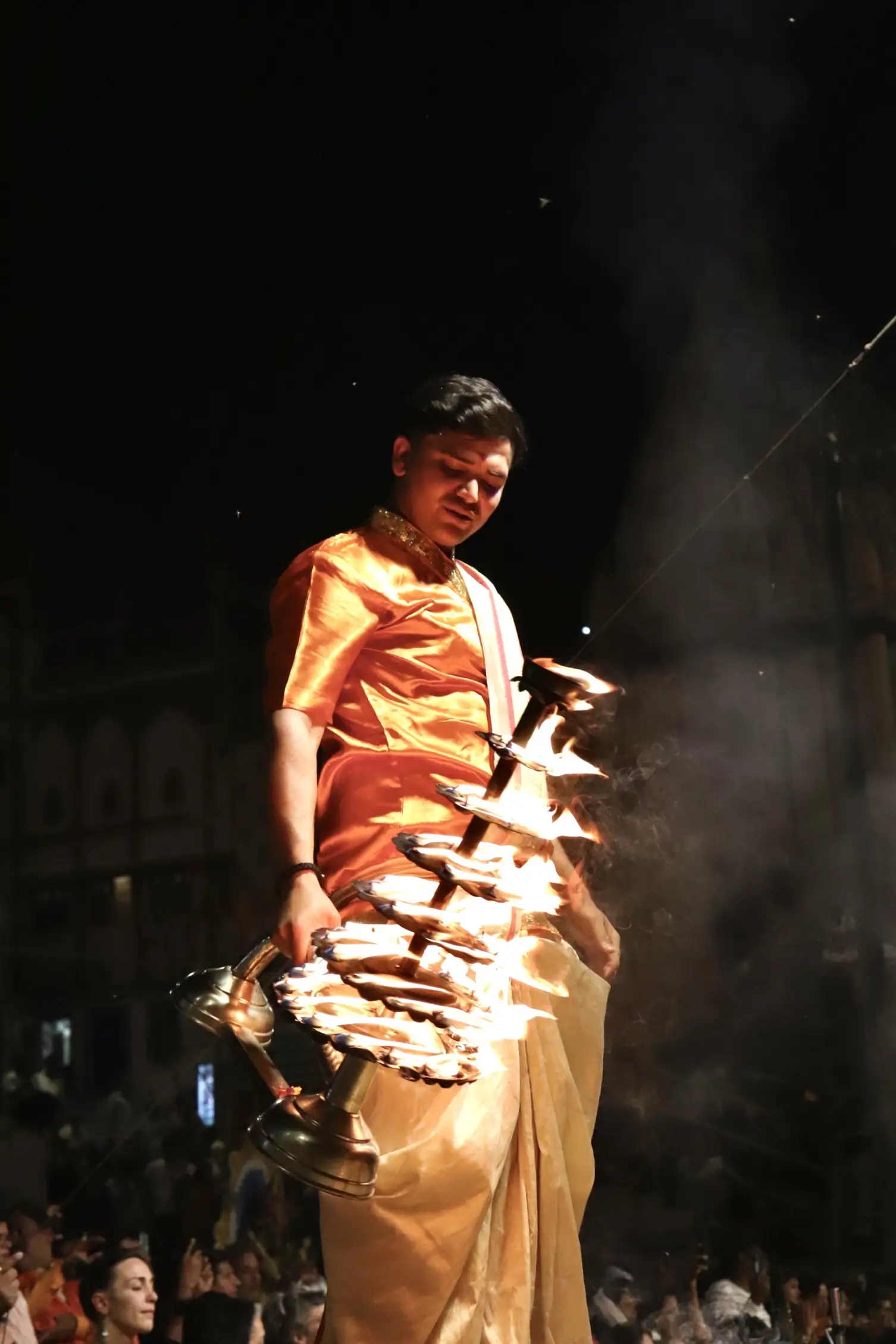 The Ganga Aarti at Dashashwamedh Ghat