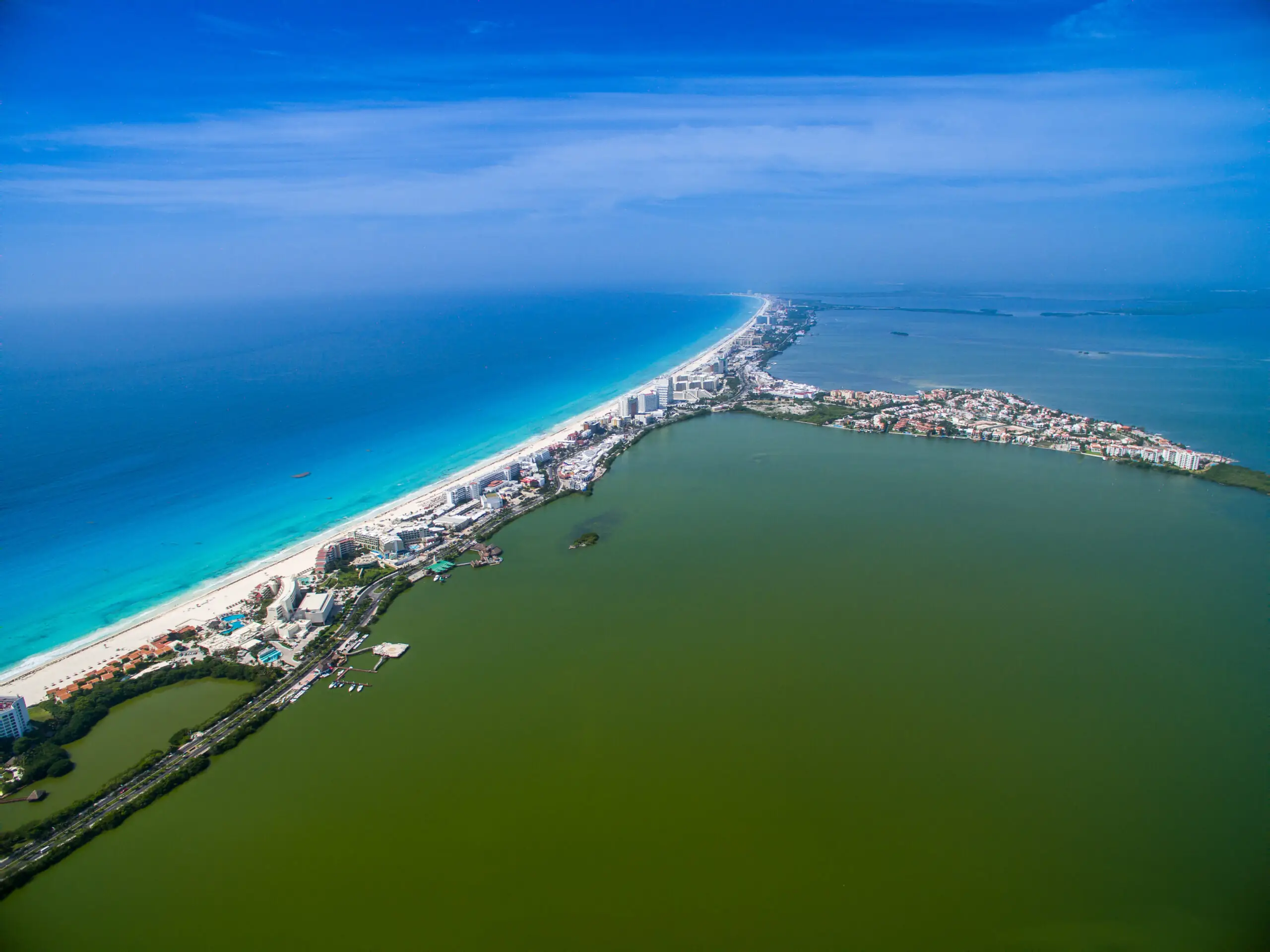 Cancun from the air