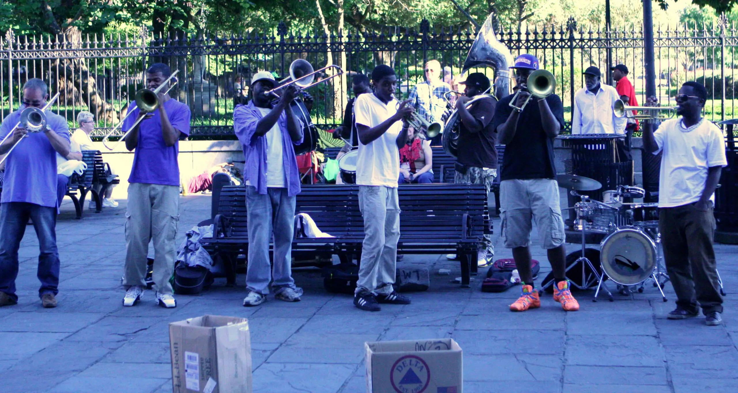 A New Orleans brass band