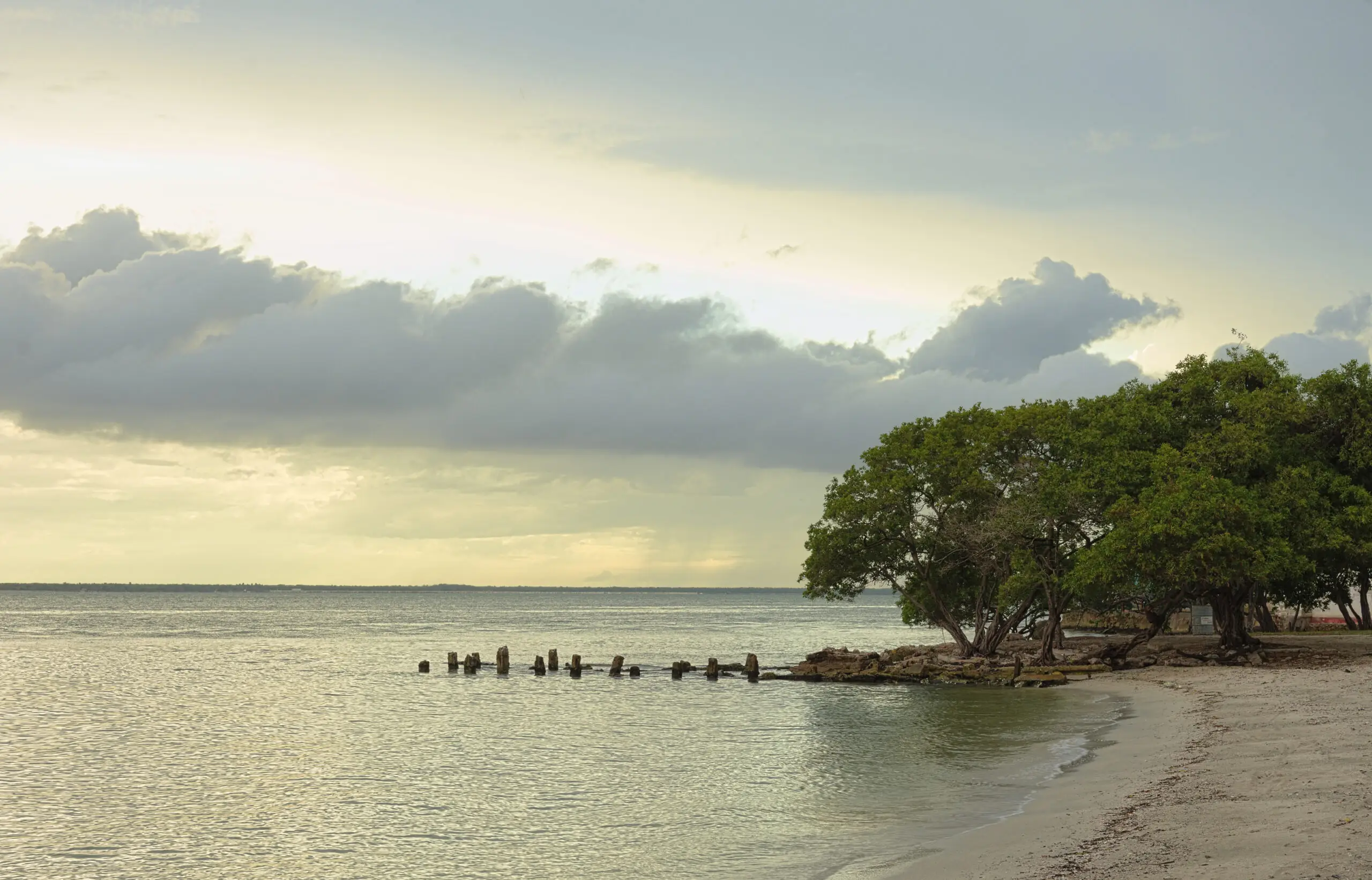 The Riviera Maya coast