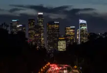The Los Angeles skyline