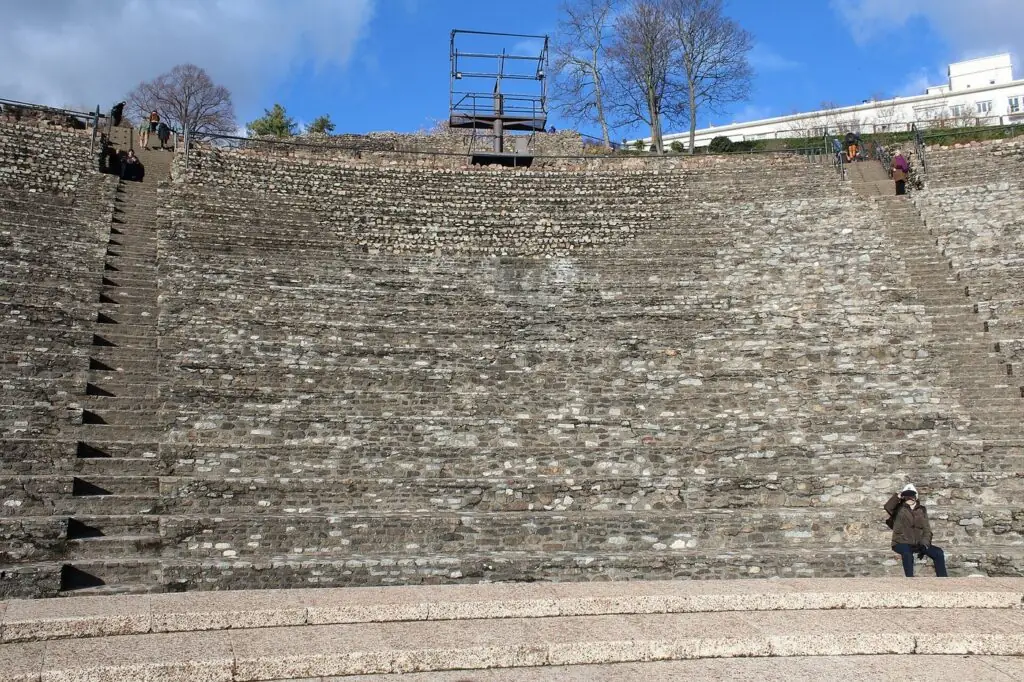 The Roman theatre on Fourvière hill in Lyon