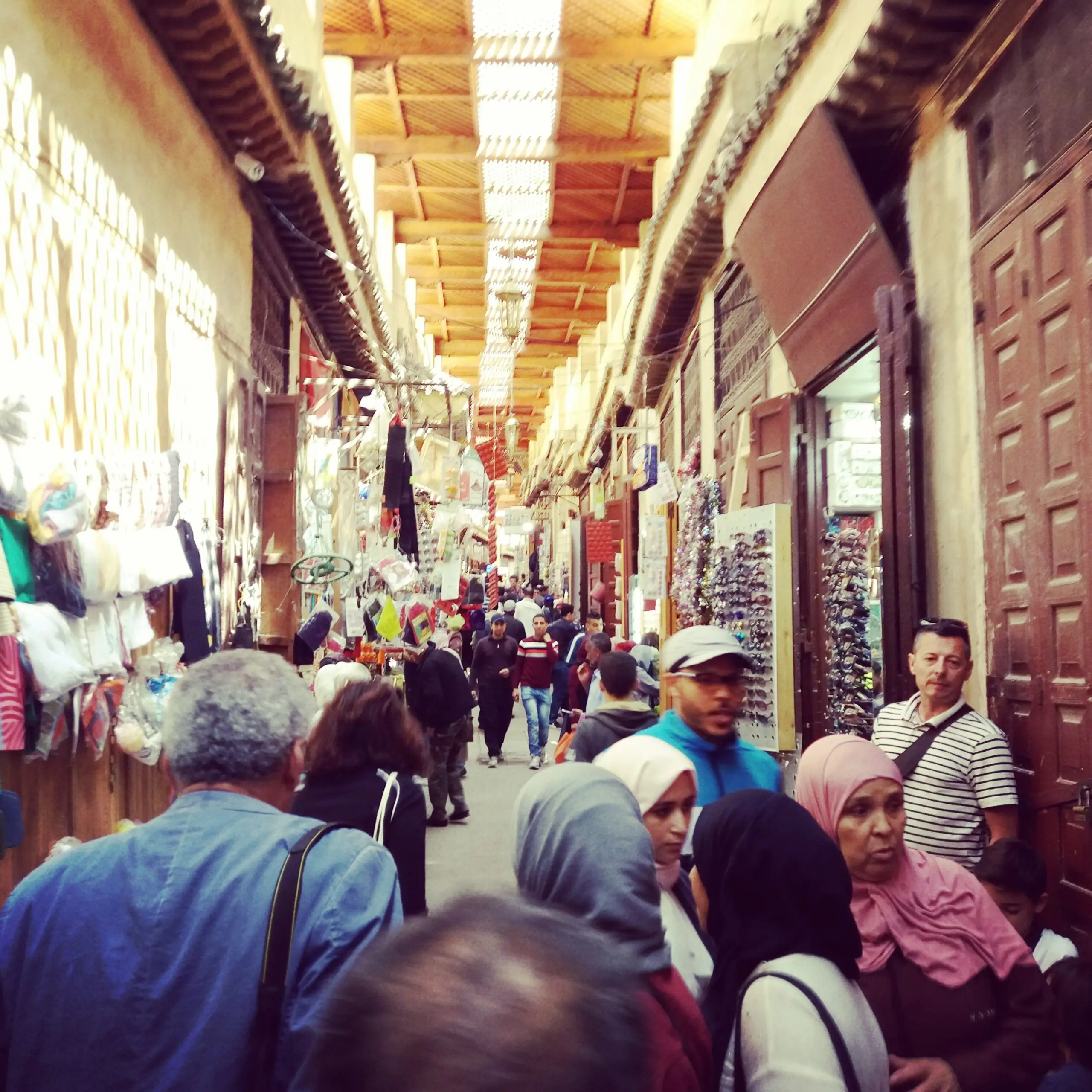 A souk in the Fez medina