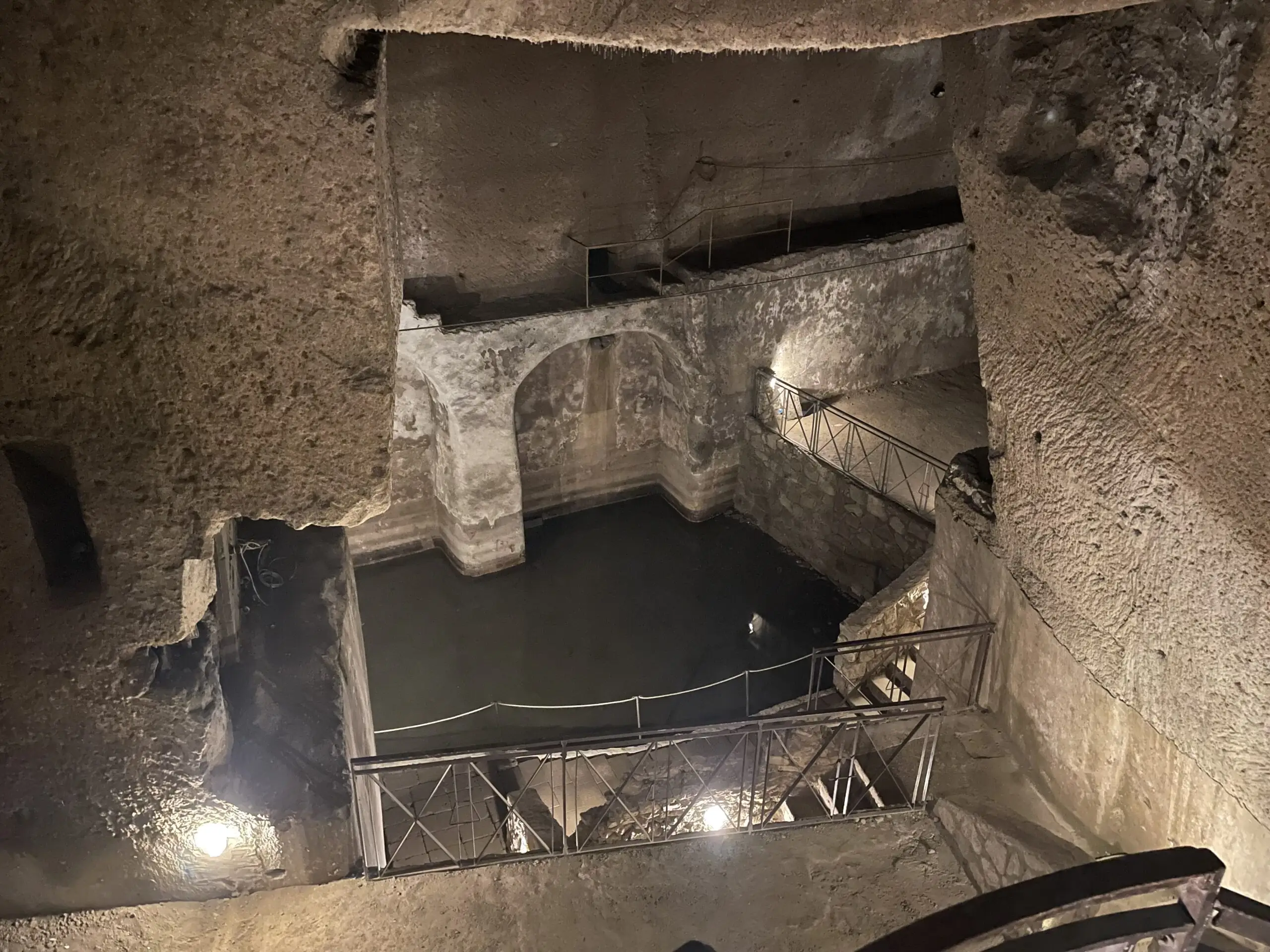 The underground tunnels beneath Naples