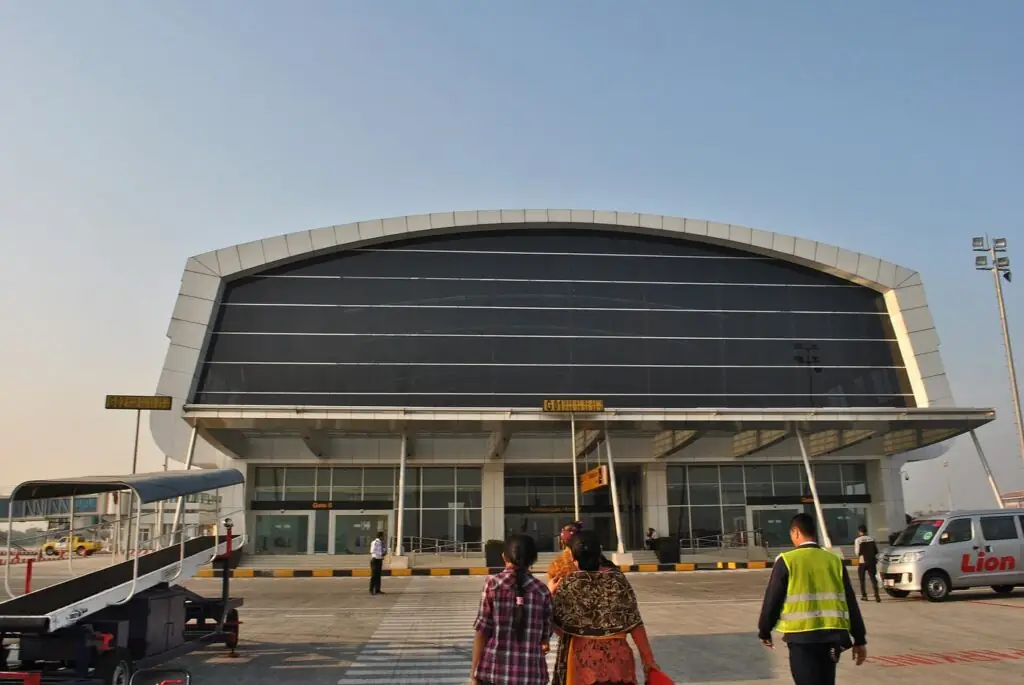 The exterior of Terminal 3 at Soekarno-Hatta airport