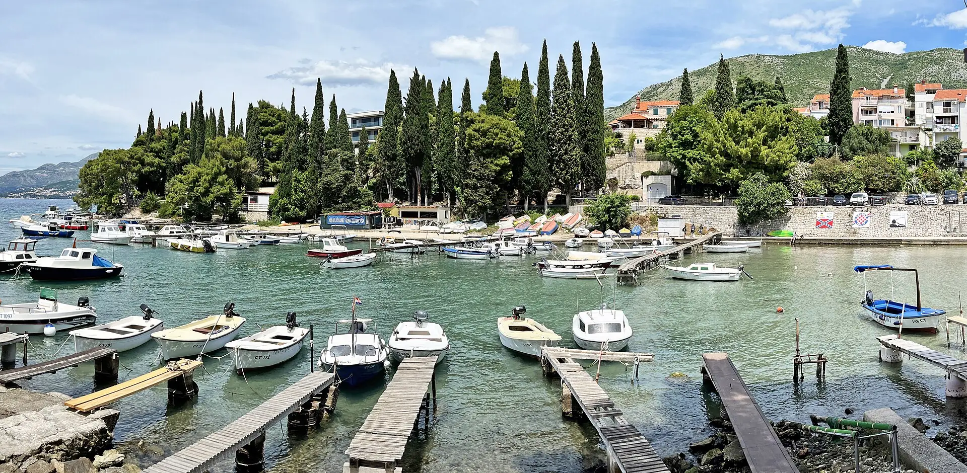 Small-boat harbour at Cavtat, near Dubrovnik airport