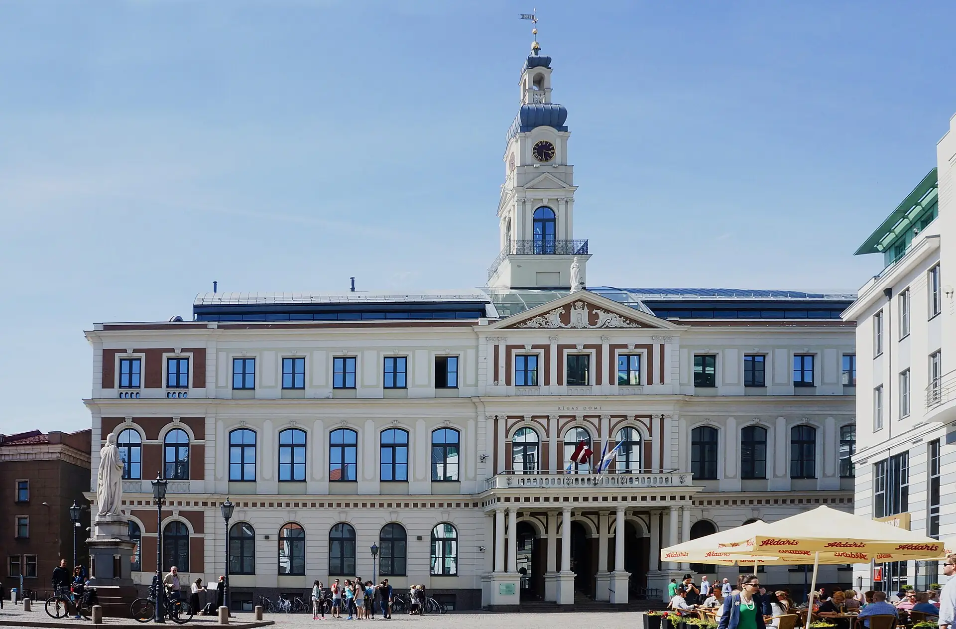 Town Hall Square in Riga old town on a sunny day