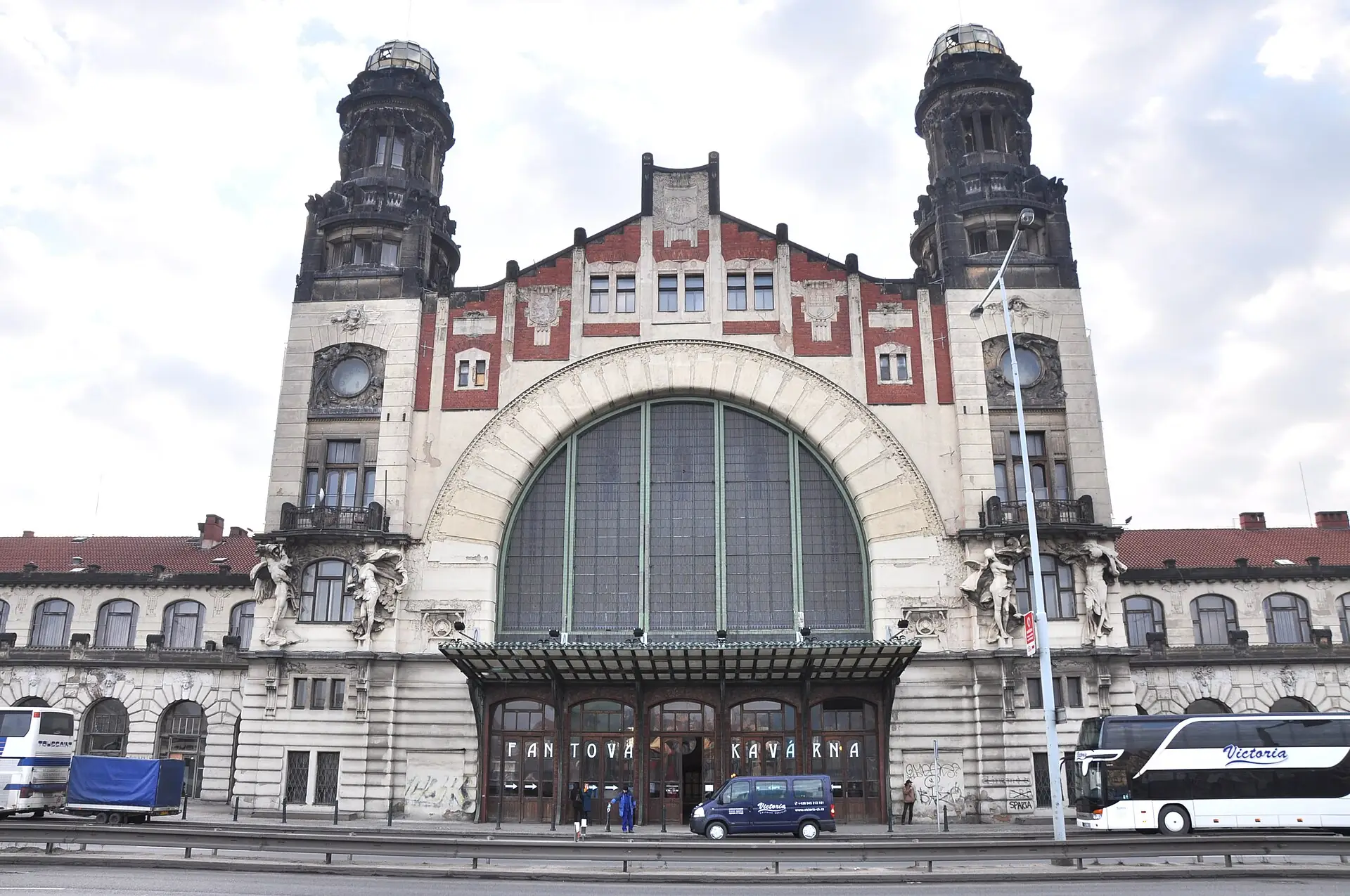 The Art Nouveau Fanta building of Praha hlavní nádraží
