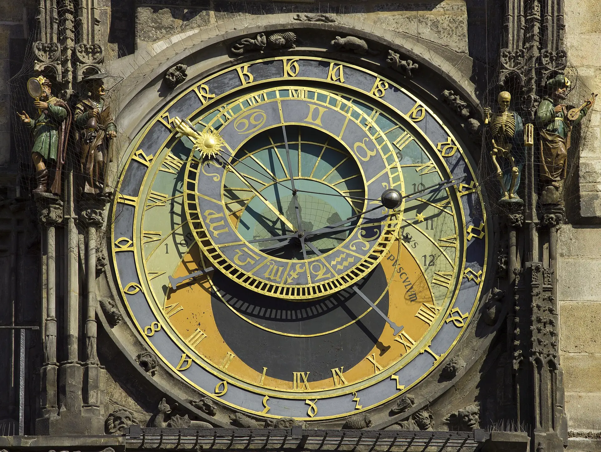 The astronomical dial of the Prague Orloj